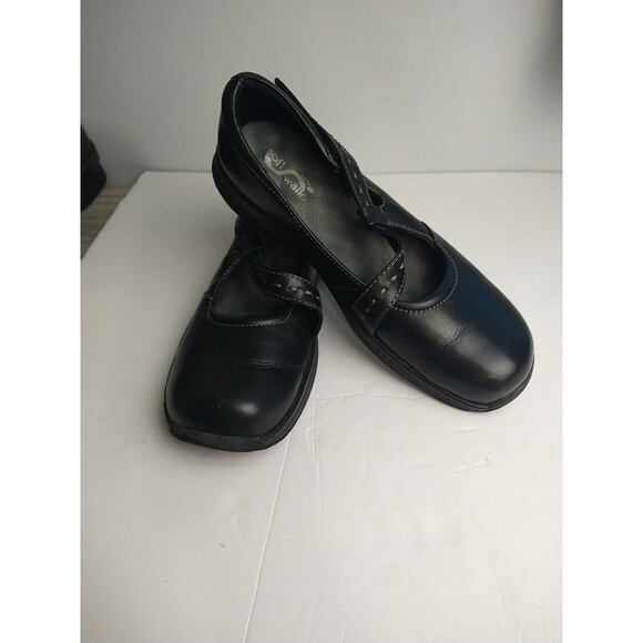 Softwalk Woman Mary Jane Leather 8.5N Black Style S1115-001 Adjustable Flat - Picture 12 of 12